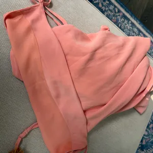 Abercrombie & Fitch Coral-Peach Cowl Neck Maxi Dress thumbnail 6