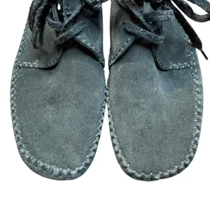 Clarks Boots Womens Size 9.5 Gray Suede Originals Chukka Crepe Ankle‎ Boots thumbnail 2