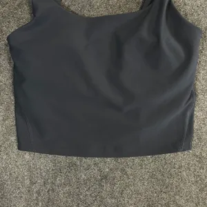 Old Navy Active PowerSoft Sports Bra Tank Top Gray Womens Medium Light Support thumbnail 5
