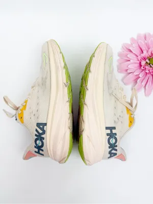 Hoka One One Clifton 9 Running Shoes Sneakers Vanilla/Astral thumbnail 8