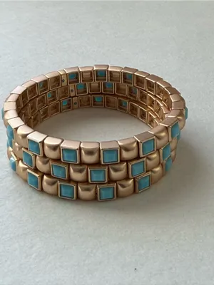 NWOT Roxanne assoulin three bracelets set Gold thumbnail 6