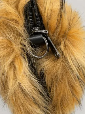 Anthropologie Mini Faux Fur Tote Plush Fuzzy Crossbody Shoulder Statement Bag thumbnail 3