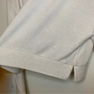 QUINCE Brushed Viscose Cropped Lounge Hoodie Heather Oatmeal Beige Sz Small thumbnail 7