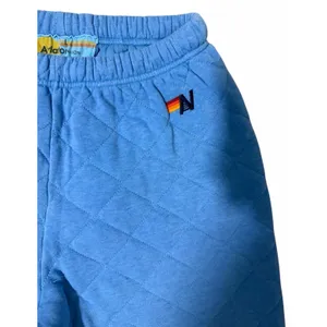 Aviator Nation‎ Quilted Sweatpants Ocean Blue Size Large thumbnail 7