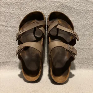 Birkenstock Mayari Open Toe Slide in Brown Sandals‎ Women’s size 8 thumbnail 3