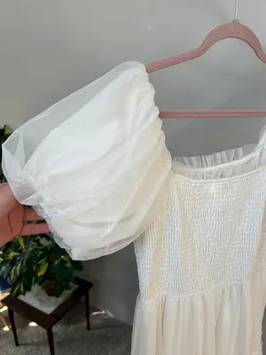 Baltic Born White Tulle Midi Tiered Dress Bridal Engagement thumbnail 6
