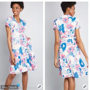 Modcloth Exciting Find Floral Dress thumbnail 2