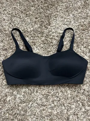 Aerie SMOOTHEZ Bra-ish Wireless Bralette Black Sz L thumbnail 2