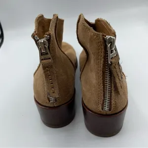 Dolce Vita Tan Suede Leather Ankle Boots 6.5 Western Cowboy Booties Fall Casual thumbnail 4