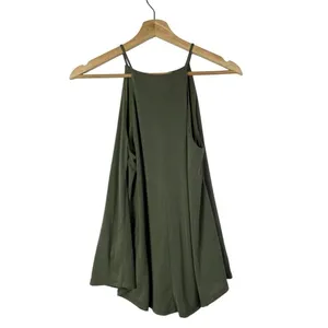 Moa Moa Green‎ Square High Neck Swing Tank Top S thumbnail 2