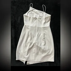 Lulus Party for Two Ivory‎ Asymmetrical Bodycon Mini Dress White Size Medium thumbnail 8