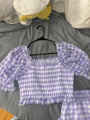 English Factory Purple Gingham Set thumbnail 5