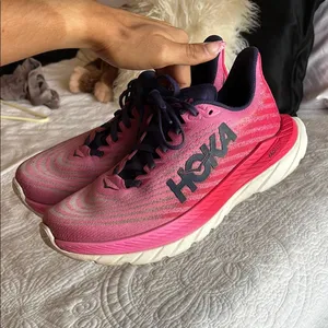 Hoka Mach 5 Women's Pink Running Shoes thumbnail 1