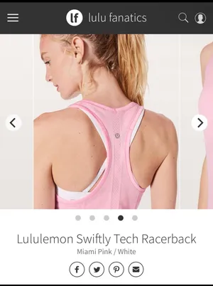Lululemon Miami Pink  Racerback thumbnail 4