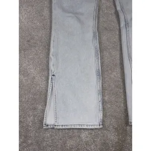 Abercrombie Fitch The Slim Straight Ultra High Rise Light Wash Denim Jeans 27/4s thumbnail 2