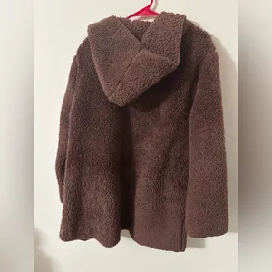 PINK maroon fuzzy jacket thumbnail 4