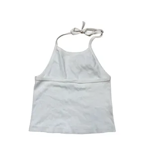 Brandy Melville White Cotton Halter Top Tank One Size thumbnail 3