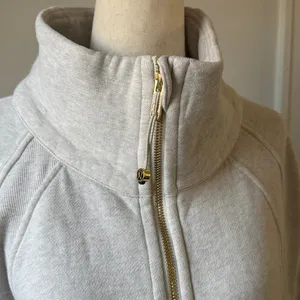 lululemon Funnel Neck Half-Zip Scuba Cowl Neck Long Sweater XL/XXL *flawed thumbnail 2
