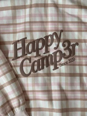 🩷 Happy Camp3r Plaid Flannel Sweatshirt 🩷 BRAND NEW thumbnail 5