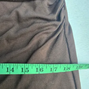 Marine Layer NWT 51Y Lexi Rib Ruched Turtleneck Dress Cocoa Brown Small‎ thumbnail 10