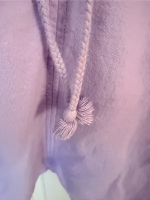 aerie Lavender Pullover V-Neck Drawstring Long Sleeve thumbnail 7