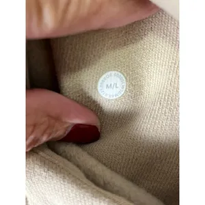 Lululemon Scuba Oversized 1/2 Zip Hoodie Sweatshirt Cream Fleece Pullover M/L thumbnail 6