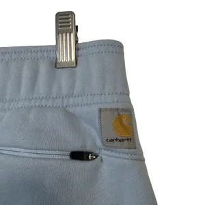 Carhartt Sweatpants Women Medium M 8-10 Light Blue Relaxed Fit Fleece Joggers thumbnail 7
