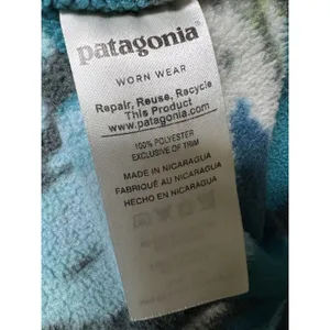 Patagonia Synchilla Snap-T Fleece Trout Tales Elwha Blue‎ Women’s Size Small thumbnail 7