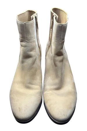 Vionic Shantelle Booties Womens Size 9.5 Beige‎ Leather Waterproof Ankle Zip thumbnail 1