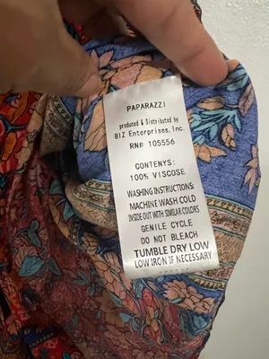 Paparazzi Multicolor Floral Kimono - Blue & Orange & Pink size medium thumbnail 3