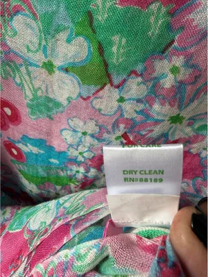 Lilly Pulitzer Floral Silk Cashmere Shawl Wrap thumbnail 4