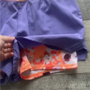 Tek Gear Size Medium Purple Athletic Activewear Shorts with Attached Spandex thumbnail 4