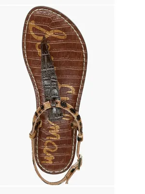 NEW Sam Edelman Gigi Sandal 7.5 M, CYPRUS TAN MULTI Calf Hair Leather thumbnail 2