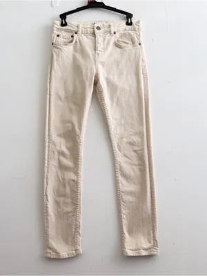 NEW Zara Cream Ankle SKINNY Jeans SIZE 4 Biho Bohemian thumbnail 2