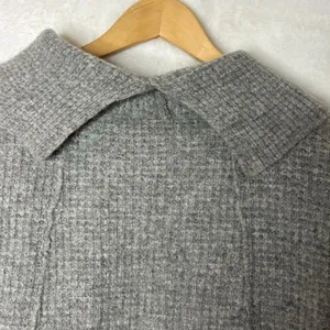 Free People Women’s Gray Wool Sidewinder Cowl Neck Pullover Sweater Size Medium. thumbnail 5