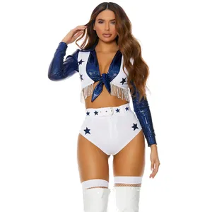 NEW Forplay Dallas Cowboys Cheerleader Costume Size Small Medium thumbnail 4