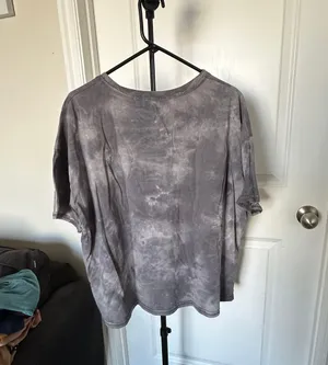 Grey Tie Dye Top Gray Size L thumbnail 2