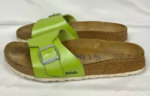 Betula by Birkenstock Catalina Lime Green Single Buckle Slide Sandals Sz 10 thumbnail 1
