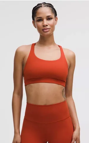 Lululemon Energy Bra Coral thumbnail 1