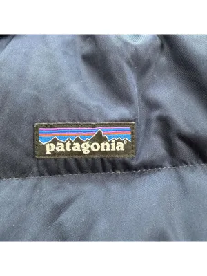 Patagonia Navy Down Hooded Parka Jacket Small Fleece Lined Worn Wear Winter Coat thumbnail 6