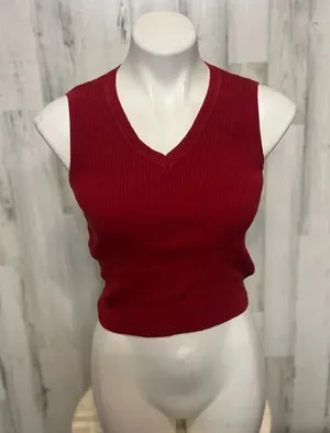 Crop top Red Size L thumbnail 1