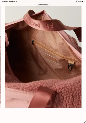 Free People Movement Slopes Sherpa Duffle Bag in Gem NWT $128R thumbnail 3