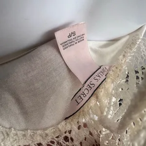 Victoria’s Secret Lace Babydoll Chemise Nightgown Pink Bow Size S thumbnail 6
