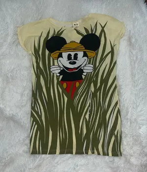 Disney Mickey Mouse Safari T-Shirt The Walt Disney Company Long Shirt RARE OSFM thumbnail 2