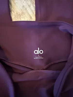 ALO Yoga Deep Plum High-Waist Ponte Leggings thumbnail 3