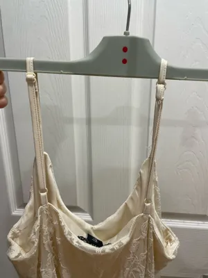 Lace beige cream dress thumbnail 5