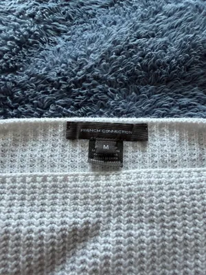 French connection white boat neck sweater thumbnail 3