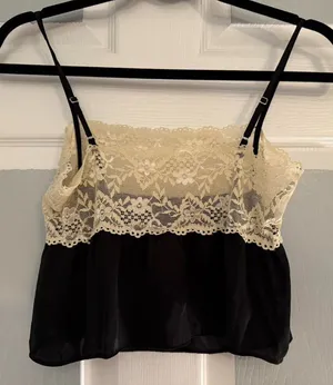 Urban Outfitters ( Out From Under) Juno Satin Crop Top thumbnail 1