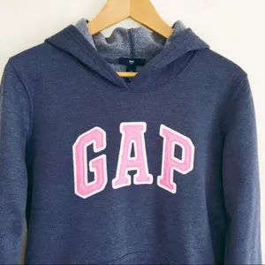 GAP Logo Hoodie Navy Blue & Pink thumbnail 2