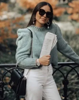 ZARA Sage/Mint Green Sweater thumbnail 5
